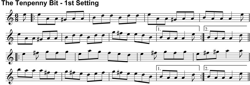 Double Jig: The Tenpenny Bit - 1st Setting