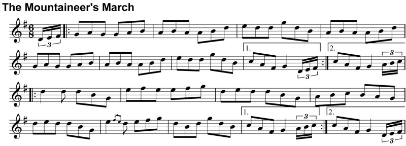 Double Jig: The Mountaineers' March