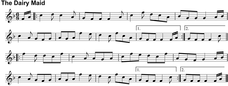 Double Jig: The Dairy Maid - 1st Setting