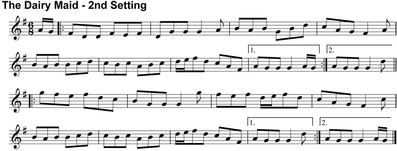 Double Jig: The Dairy Maid - 2nd Setting