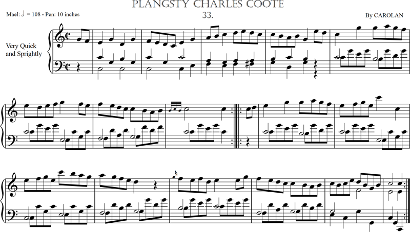 Carolan: Plangsty Charles Coote